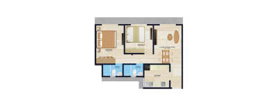 Raunak Codename Centre of Mumbai, 2 BHK-585 Sq.ft