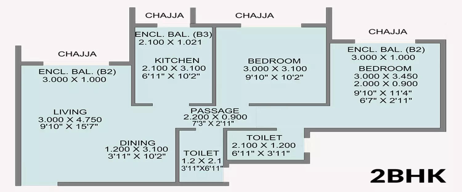 2 BHK