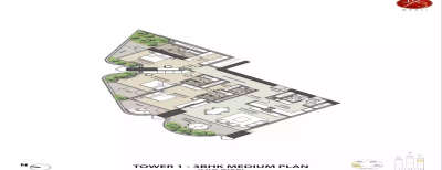 Omkar 1973, 3 BHK-1335 Sq.ft