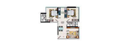 Laxmi Sadan, 2 BHK-647 Sq.ft