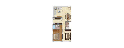 Sanghvi Evana, 2 BHK-772 Sq.ft