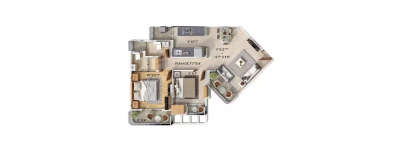 Davakhar Elegance, 2 BHK-534 Sq.ft