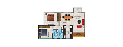 EV 10 Marina Bay, 2 BHK-669 Sq.ft
