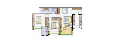 Mohan Altezza, 2 BHK-553 Sq.ft