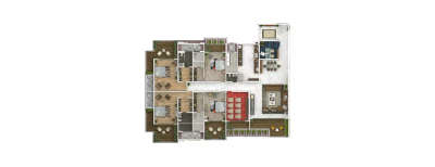 Mohan SkyVille, 5 BHK-3888 Sq.ft