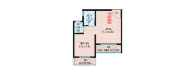 Ashiana Saurabh Residency, 1 RK-211 Sq.ft