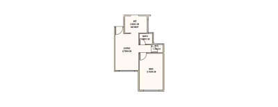 Sakasi Green, 1 BHK-381 Sq.ft