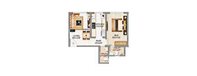 Adityaraj Enclave, 1 BHK-403 Sq.ft