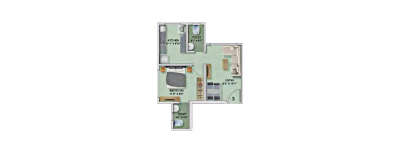 Adityaraj Shanti Sadan, 1 BHK-385 Sq.ft