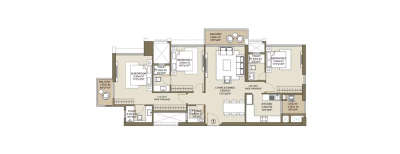L & T The Gateway, 3 BHK-1258 Sq.ft