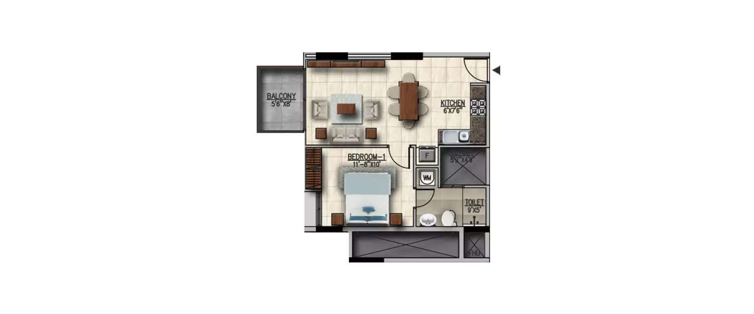 Floor plan for Studio