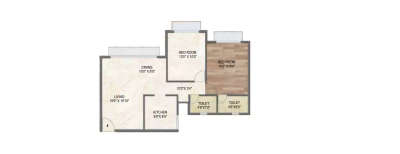 Concrete Sai Swayam, 2 BHK-758 Sq.ft