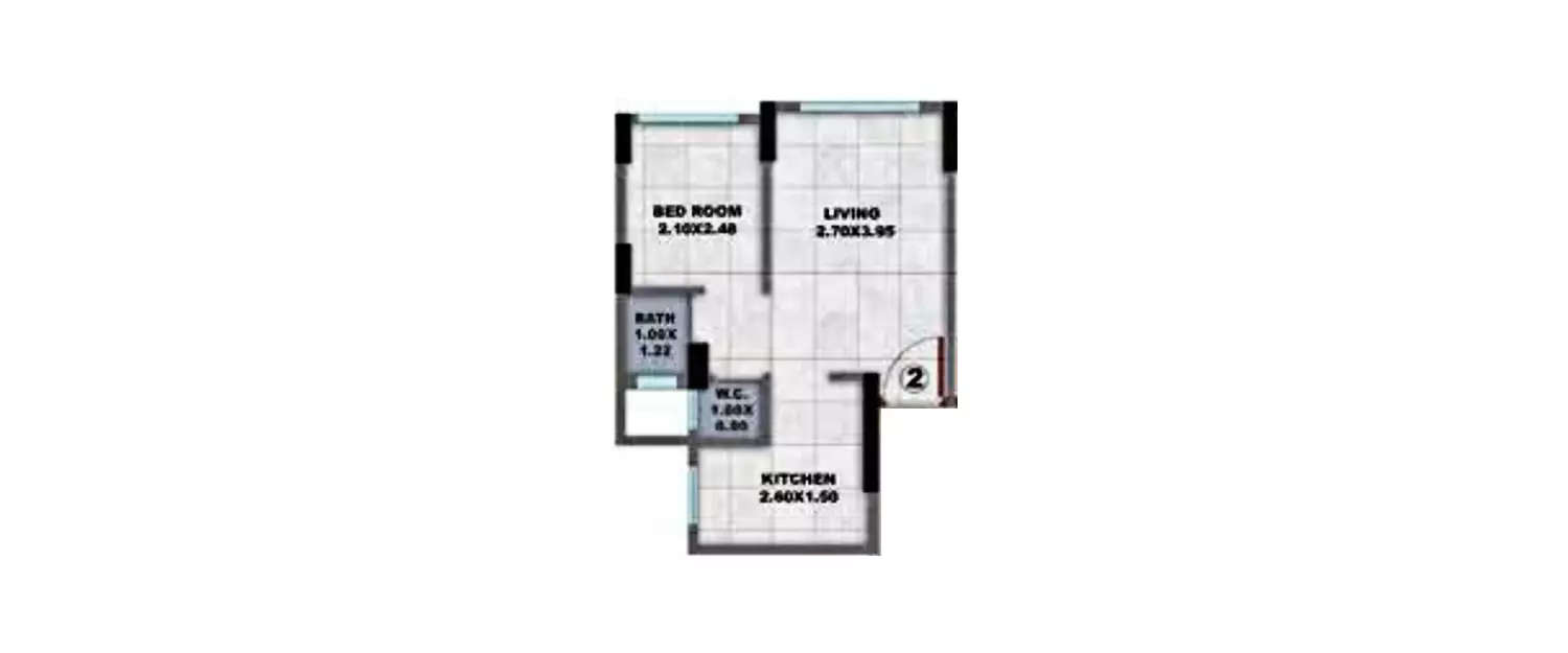 1 BHK Apartment 280 Sq.ft
