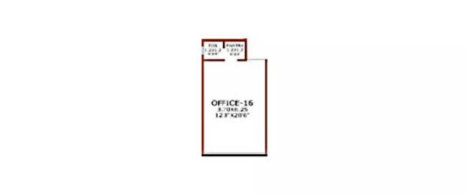 Juhi Niharika Mirage Kharghar - Floor plan Commercial Office 318 Sq.ft