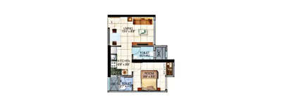 Sethia Aashray, 1 BHK-321 Sq.ft