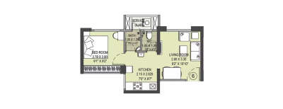 Puranik Ikigai, 1 BHK-300 Sq.ft