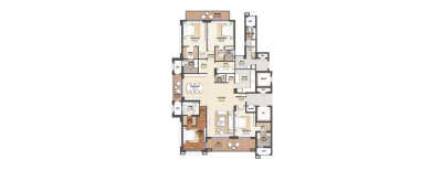 Shalimar One World Valencia, 4 BHK-2324 Sq.ft