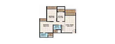 Bhagwati Elysia 1, 2 BHK-495 Sq.ft