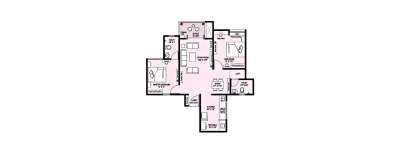 Krisala 41 Zillenia, 2 BHK-711 Sq.ft
