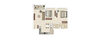 Rohan Harita, 2 BHK-713 Sq.ft