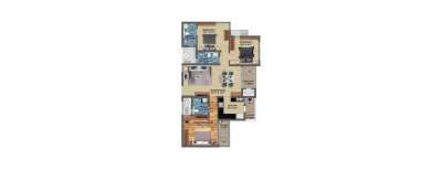 TVS Emerald Rachenahalli, 3 BHK-1500 Sq.ft