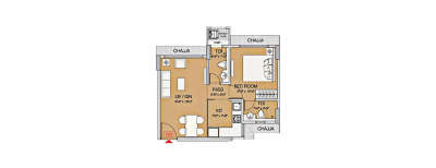Ruparel Urbana Kurla, 1 BHK-390 Sq.ft