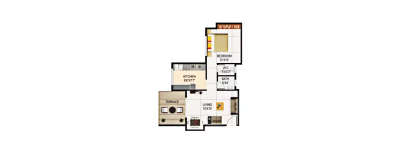 Sai Proviso Gemstone, 1 BHK-388 Sq.ft