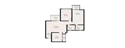 VTP Magnum Opus, 2 BHK-673 Sq.ft