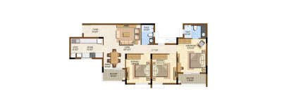 Brigade Icon, 3 BHK-2500 Sq.ft