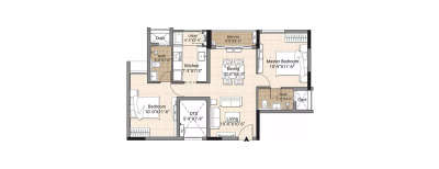 Pride Euphora, 2 BHK-null Sq.ft