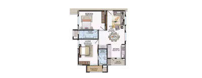 Gardens By The Brook, 2 BHK-1285 Sq.ft