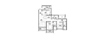 Raheja Stellar, 2 BHK-1165 Sq.ft