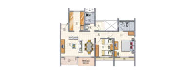 Akshar Elita, 1 BHK-336 Sq.ft