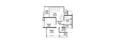 Mantra Codename Benchmark, 2 BHK-696 Sq.ft