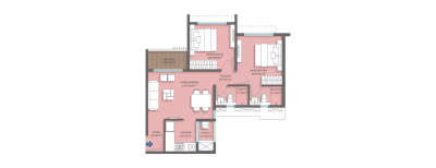 Godrej Park Springs, 2 BHK-600 Sq.ft