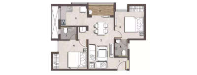 Jains Aadhidev, 2 BHK-771 Sq.ft
