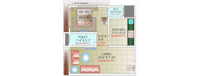 Nathani Square, 1 BHK-349 Sq.ft