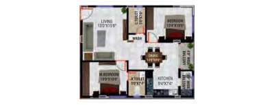 Elegant Exquisite, 2 BHK-1782 Sq.mt