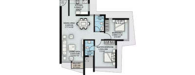 Suraj Elizabeth House, 2 BHK-801 Sq.ft