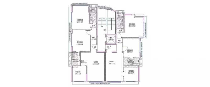 Suraj St Anthony Apartment Mahim - Floor plan 1 BHK 451 Sq.ft