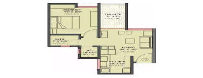 VTP Purvanchal, 1 BHK-500 Sq.ft
