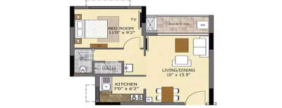 Sugee Sanskruti, 1 BHK-420 Sq.ft