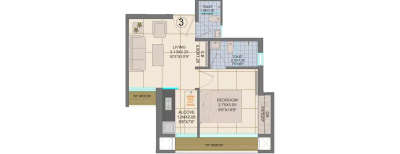 JVM Aroma, 1 BHK-286 Sq.ft