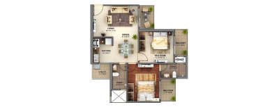 Mahagun Mantra, 2 BHK-800 Sq.ft