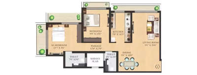 Neminath Tapsya, 2 BHK-1250 Sq.ft