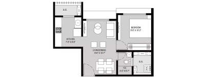 Paradigm Antalya, 1 BHK-358 Sq.ft