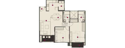 Hiranandani Glen Gate, 2 BHK-859 Sq.ft