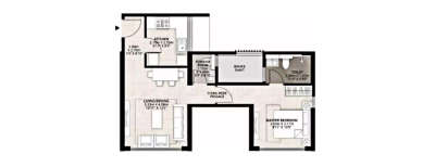 Mahindra Lokhandwala Kandivali, 1 BHK-450 Sq.ft