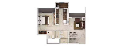 Vihang Valley, 1 BHK-430 Sq.ft