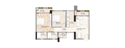Sahu City Pearl, 2 BHK-759 Sq.ft